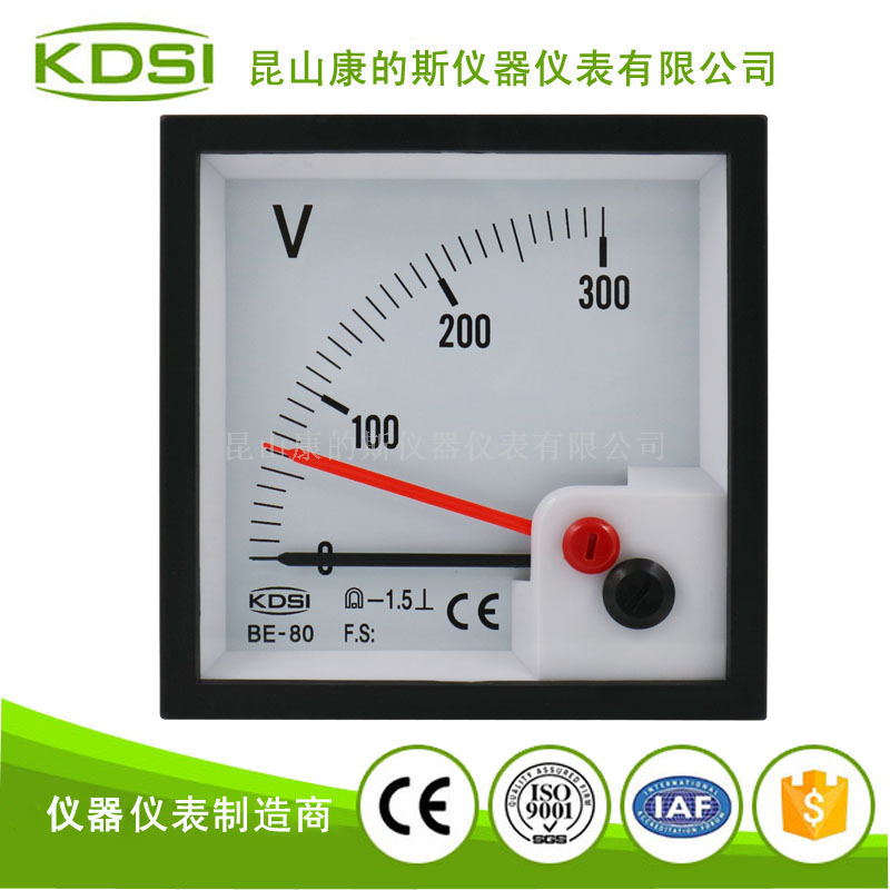 指针式直流电流表BE-80 DC300V双针-1