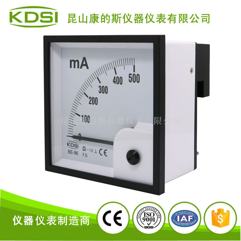 指针式直流电流表BE-96 DC500mA-3