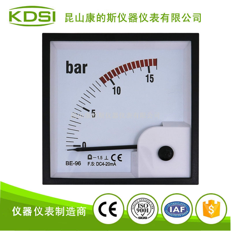 指针式直流电流表BE-96 DC4-20mA 15bar