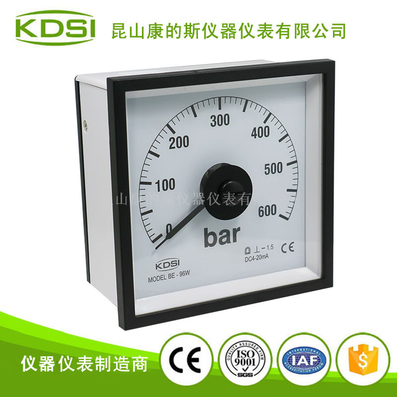 指针式直流电流表BE-96W DC4-20mA 600bar-1