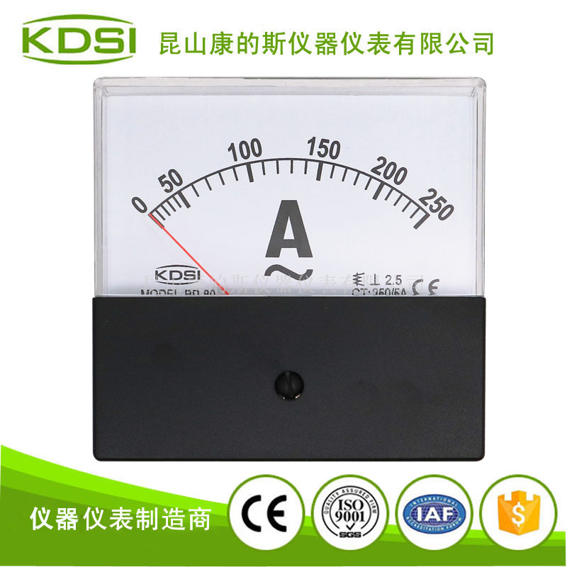 方形机械电流测量仪表BP-80 AC250/5A