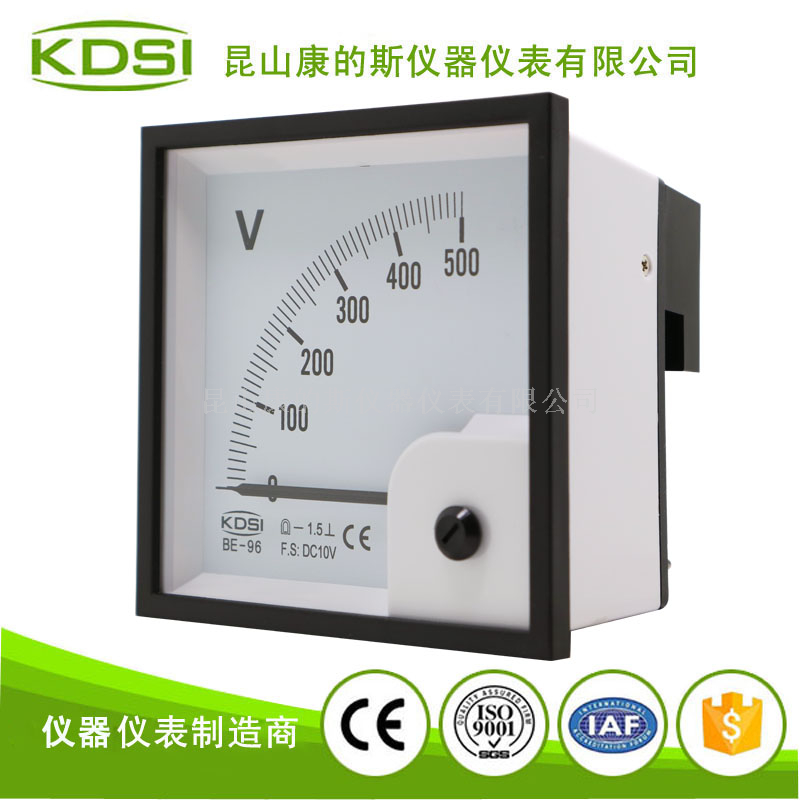 指针式直流必一·运动(BSports)官方网站
BE-96 DC10V 500V-3