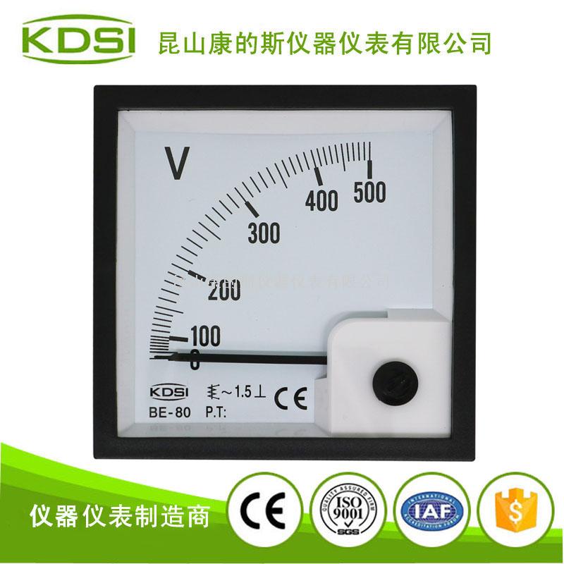方形交流電壓測量儀表BE-80 AC500V
