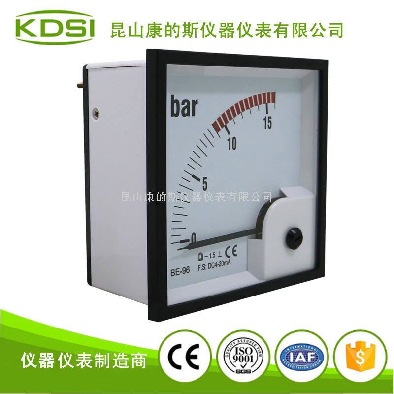 指针式直流电流表BE-96 DC4-20mA 15bar-1