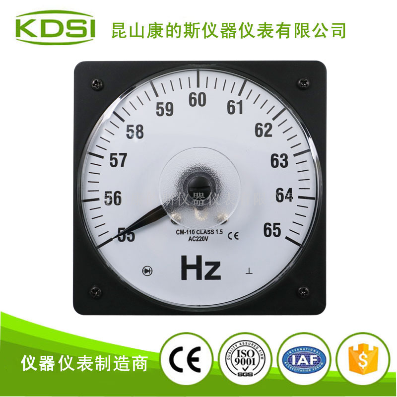 指针式频率表LS-110 55-65HZ 220V-2