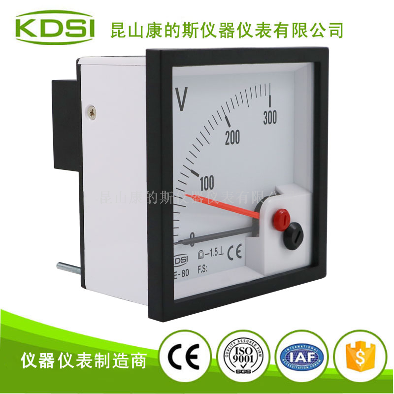 指针式直流电流表BE-80 DC300V双针-2