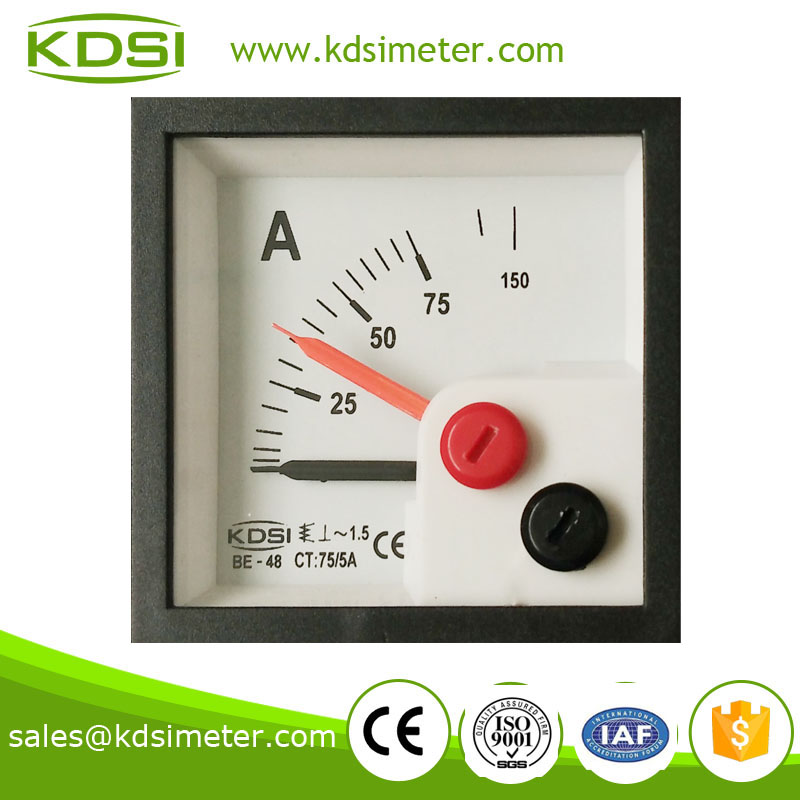 双指针 指针式交流电流表 BE-48 AC75-5A
