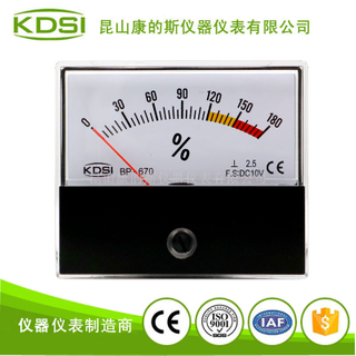 指針式直流電壓百分比負載表 BP-670 DC10V 0-180