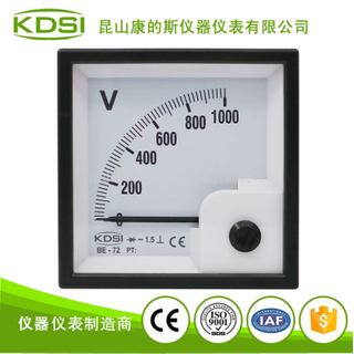 方形指針電壓表頭BE-72 AC1000V整流式