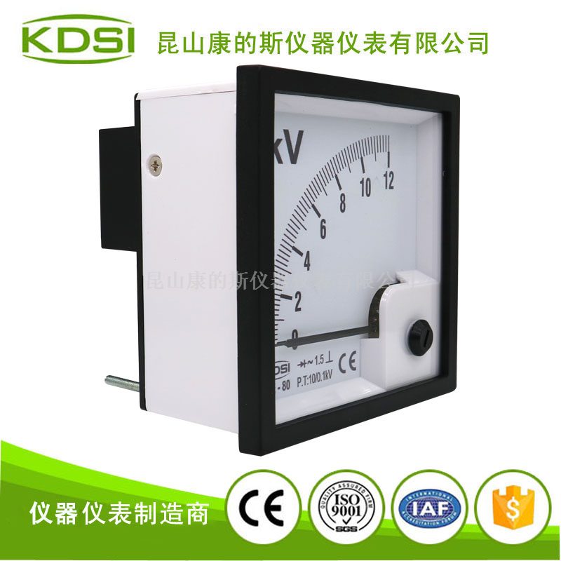 指针式交流电压表BE-80 AC12KV 10/0.1KV