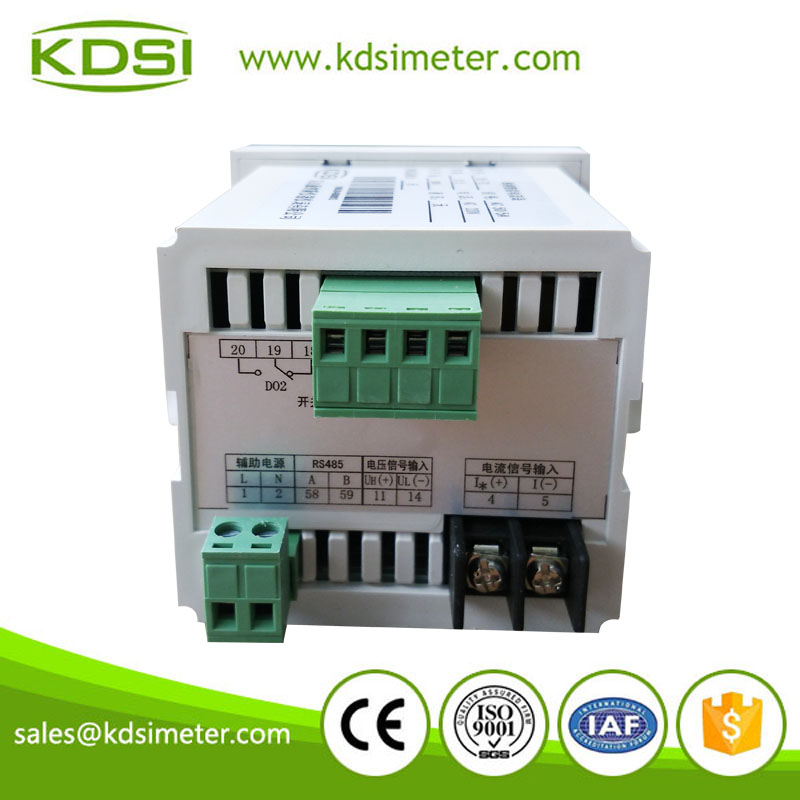 单相智能电流表 背面