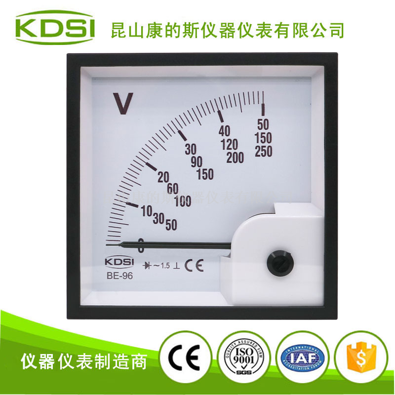 指针式交流电压表BE-96 AC50-150-250V三档电压