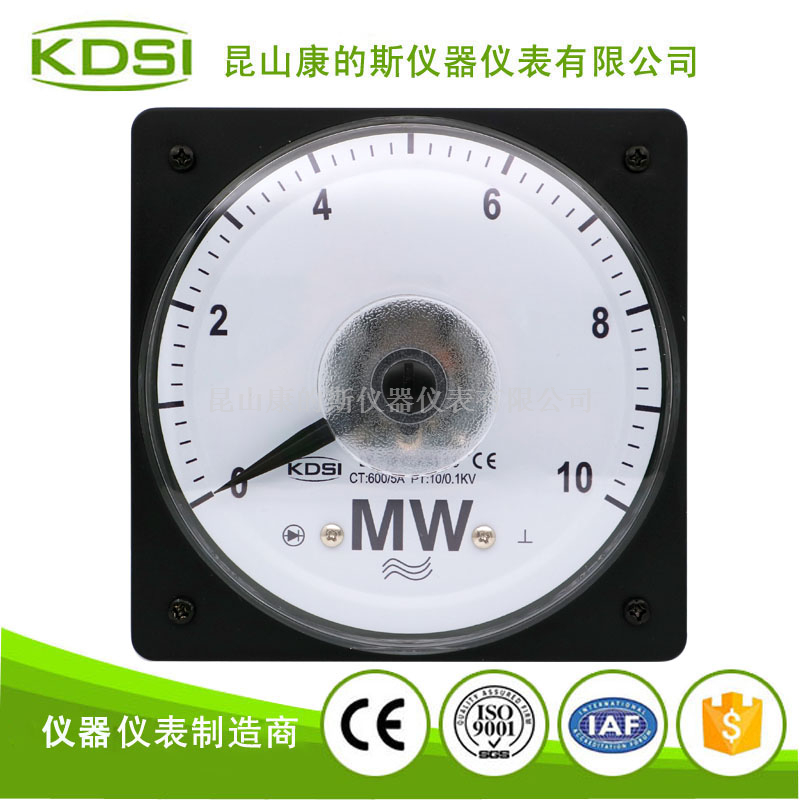指针式圆形功率表LS-110 10MW 600/5A 10/0.1kV