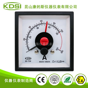 KDSI广角度双指针电表BE-72W AC800/1000/5A 3倍 双排刻度