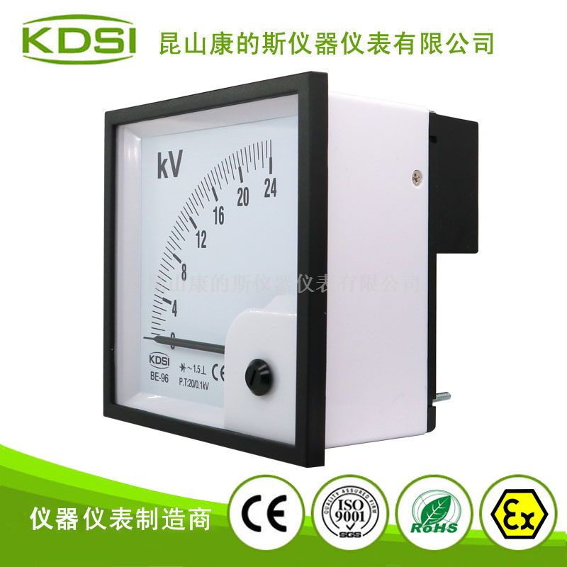 指针式电压表BE-96 AC24kV 20/0.1kV整流式电表