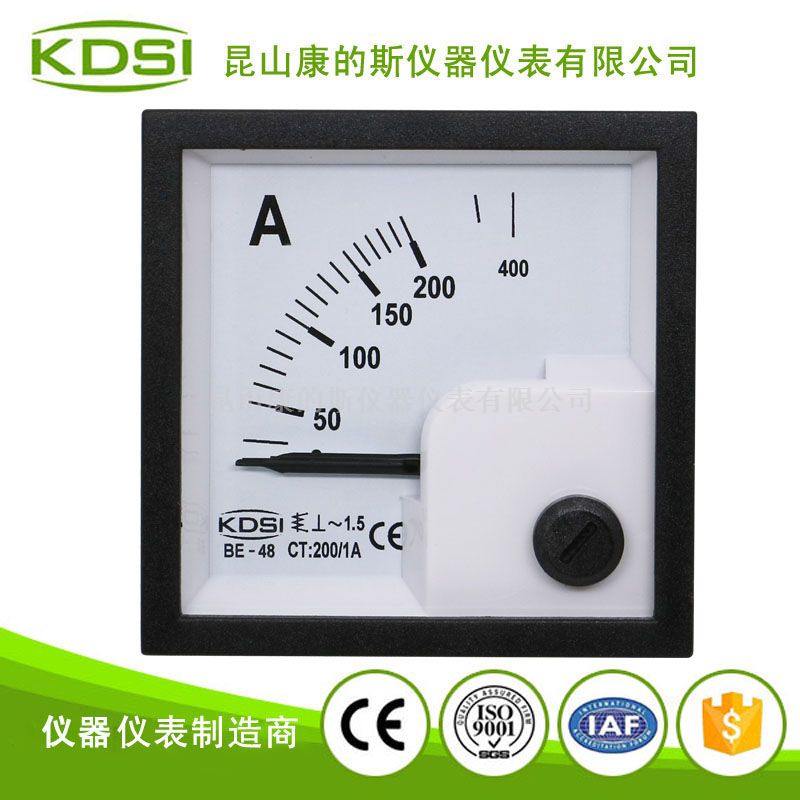 电流测量表头 指针式交流安培表BE-48 AC200/1A