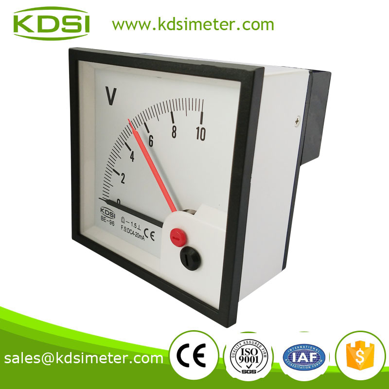 双指针直流电流电压表 BE-96 DC4-20mA 10V-2
