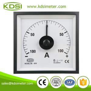 指針式正負電流表 BE-96W DC+-60mV +-100A 電流測量儀表